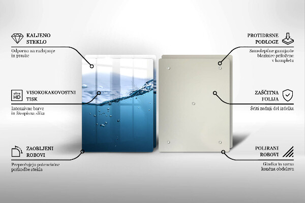 Herdabdeckung Blaues Wasser