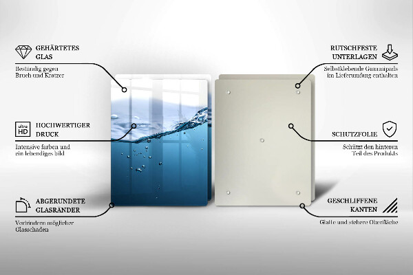 Herdabdeckung Blaues Wasser