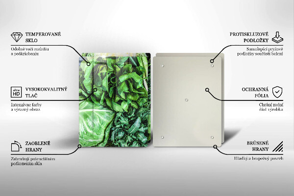 Herdabdeckung Grünes Gemüse