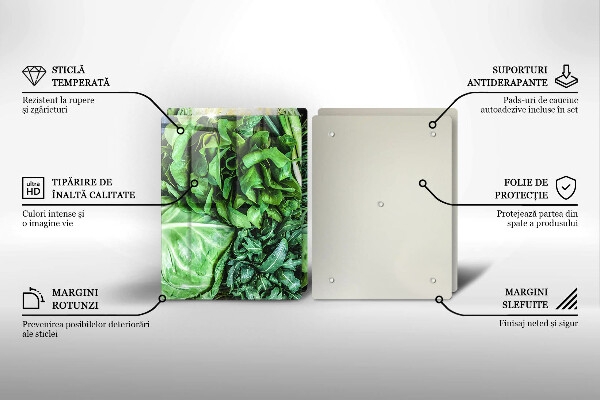 Herdabdeckung Grünes Gemüse