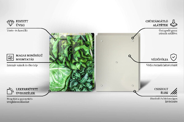 Herdabdeckung Grünes Gemüse