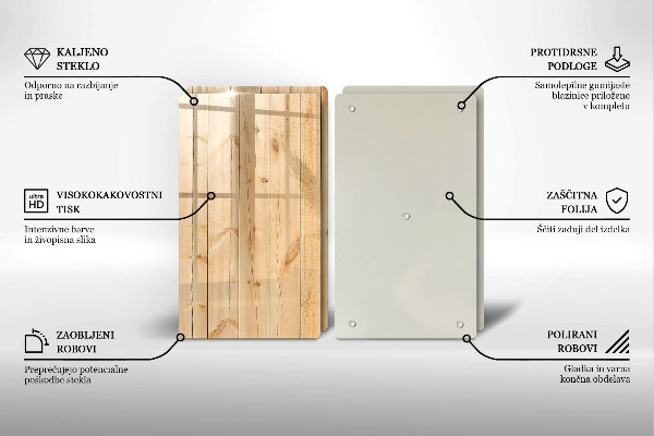Herdabdeckung Zarte Holzbretter