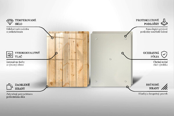 Herdabdeckung Zarte Holzbretter