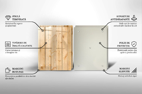 Herdabdeckung Zarte Holzbretter