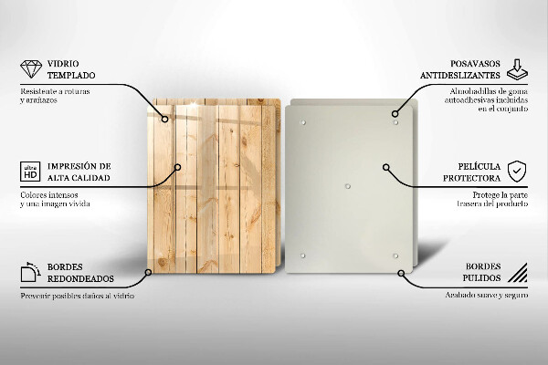 Herdabdeckung Zarte Holzbretter