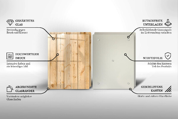 Herdabdeckung Zarte Holzbretter