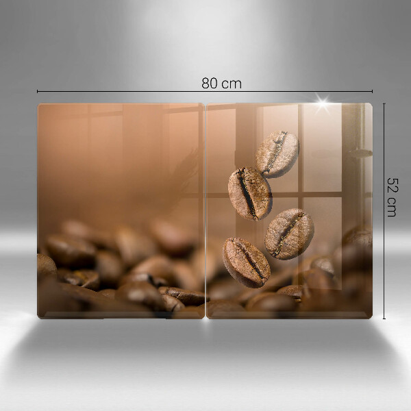 Herdabdeckung Kaffeebohnen