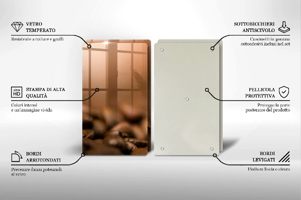 Herdabdeckung Kaffeebohnen