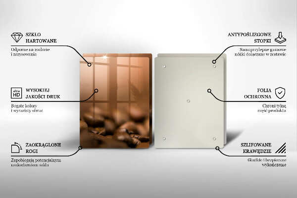 Herdabdeckung Kaffeebohnen