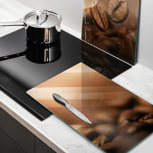 Herdabdeckung Kaffeebohnen