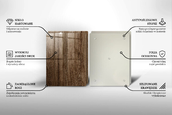 Herdabdeckung Holzstruktur
