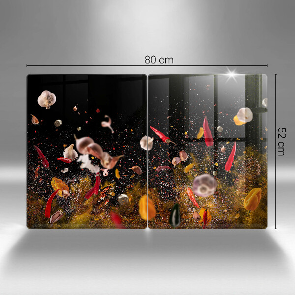 Herdabdeckung Scharfe Gewürze