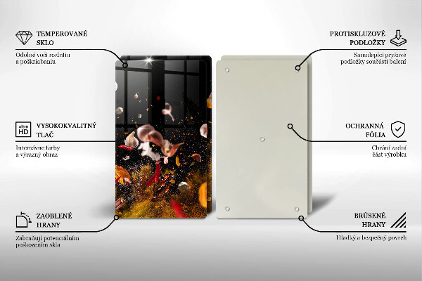 Herdabdeckung Scharfe Gewürze