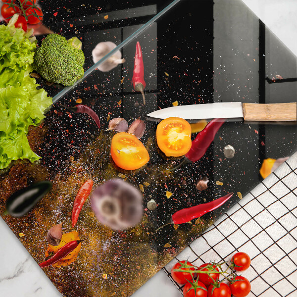 Herdabdeckung Scharfe Gewürze