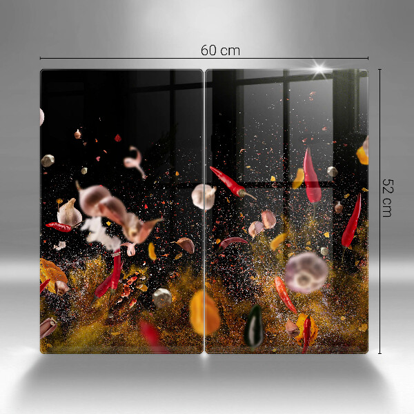 Herdabdeckung Scharfe Gewürze