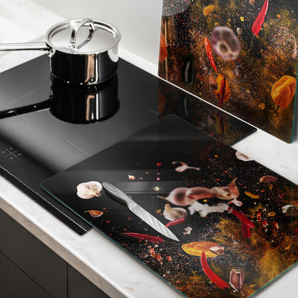 Herdabdeckung Scharfe Gewürze