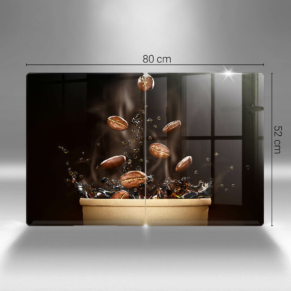 Herdabdeckung Heiße Kaffeebohnen