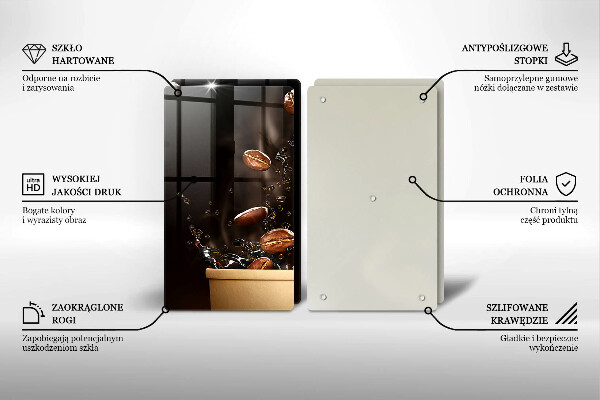 Herdabdeckung Heiße Kaffeebohnen