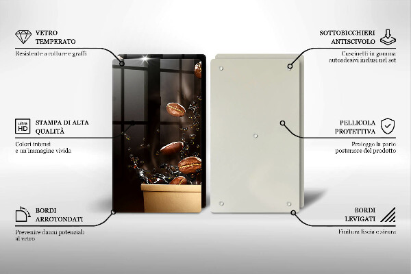 Herdabdeckung Heiße Kaffeebohnen