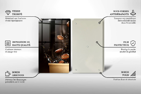 Herdabdeckung Heiße Kaffeebohnen