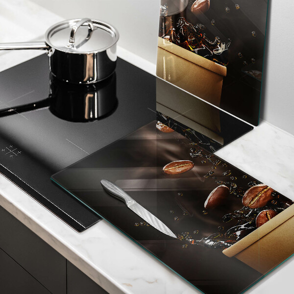 Herdabdeckung Heiße Kaffeebohnen