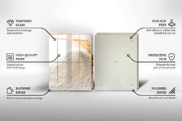 Herdabdeckung Mehl und Ähren