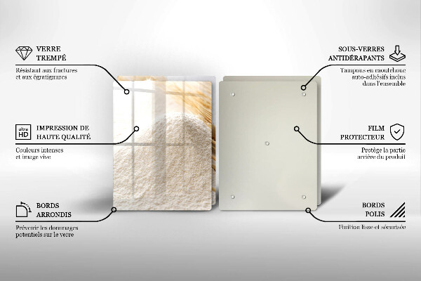 Herdabdeckung Mehl und Ähren