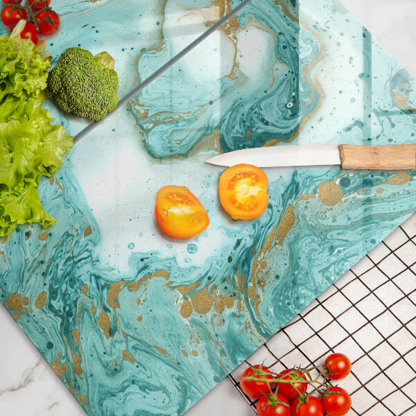 Herdabdeckung Blaue Abstraktion