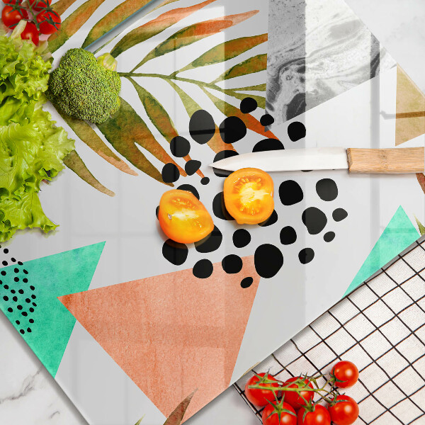 Herdabdeckung Boho-Blättermuster