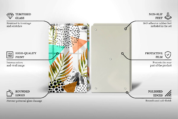 Herdabdeckung Boho-Blättermuster