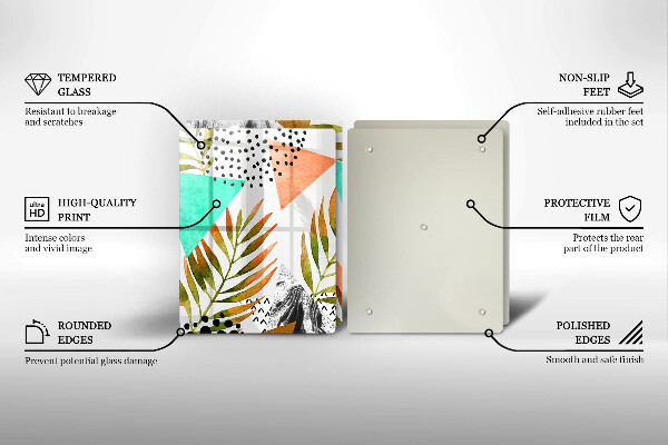 Herdabdeckung Boho-Blättermuster