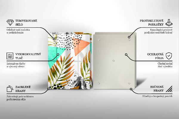 Herdabdeckung Boho-Blättermuster