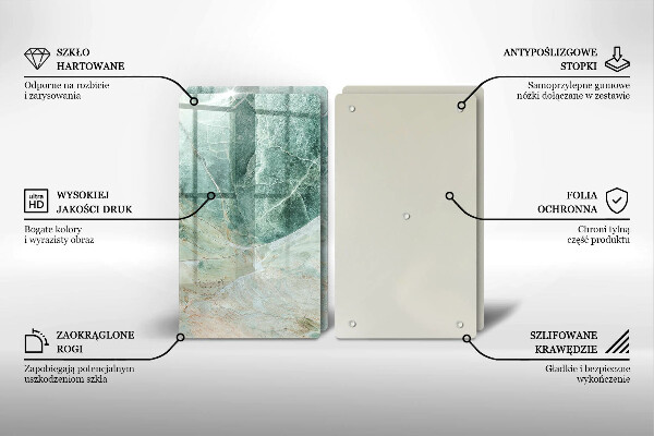 Herdabdeckung Steinstruktur