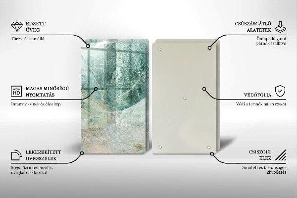 Herdabdeckung Steinstruktur