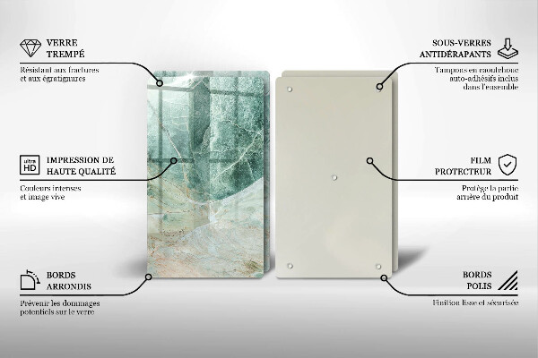 Herdabdeckung Steinstruktur