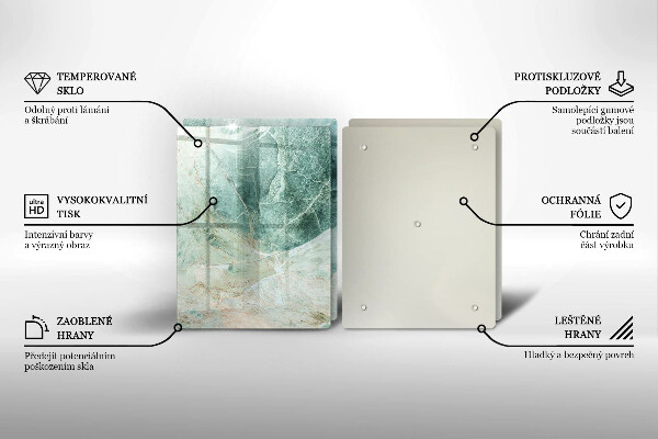 Herdabdeckung Steinstruktur