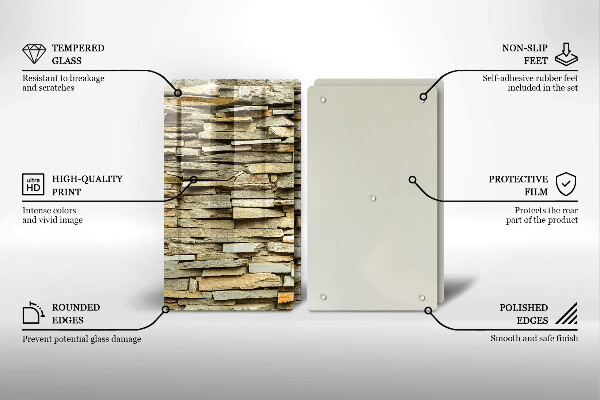 Herdabdeckung Dekorative Steine