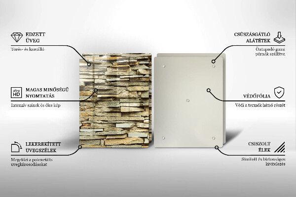 Herdabdeckung Dekorative Steine