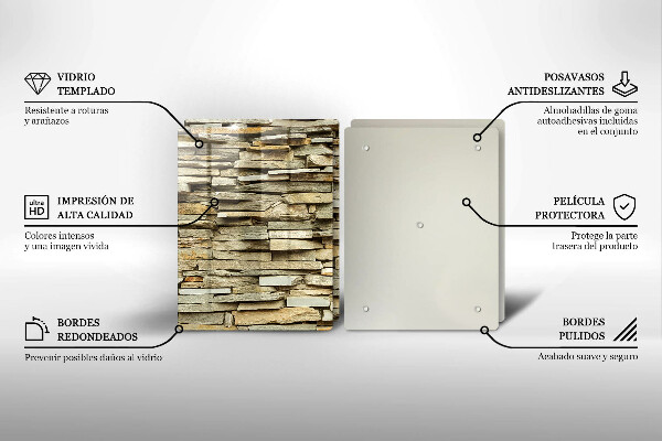 Herdabdeckung Dekorative Steine