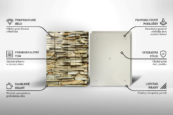 Herdabdeckung Dekorative Steine