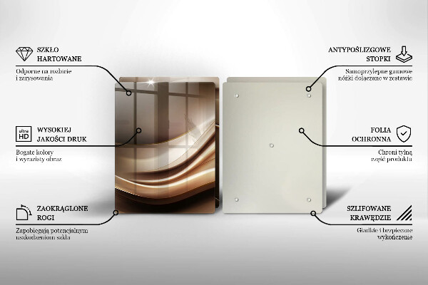 Herdabdeckung Abstraktion sanfte Linien