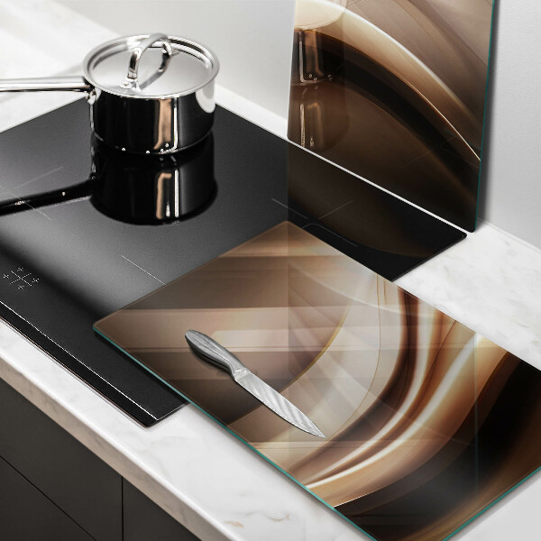 Herdabdeckung Abstraktion sanfte Linien