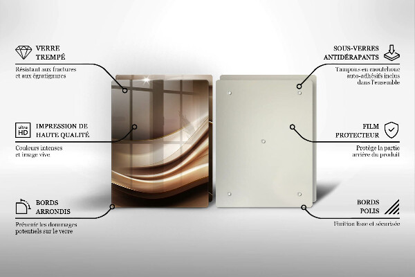 Herdabdeckung Abstraktion sanfte Linien
