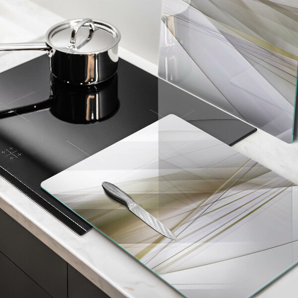 Herdabdeckung Abstraktes Liniendesign