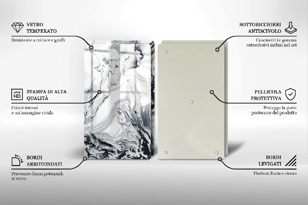 Herdabdeckung Tintenabstraktion