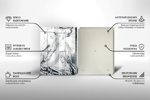 Herdabdeckung Tintenabstraktion