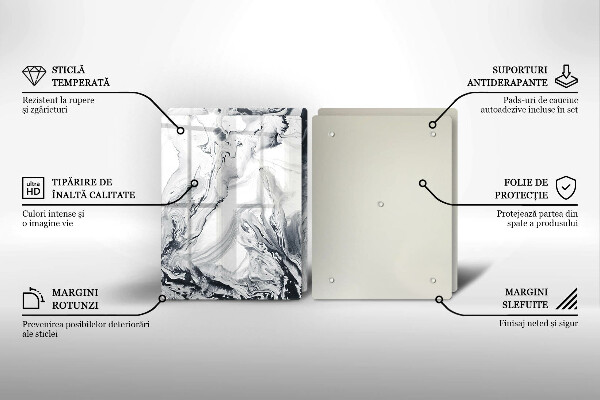 Herdabdeckung Tintenabstraktion