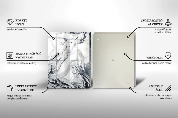 Herdabdeckung Tintenabstraktion
