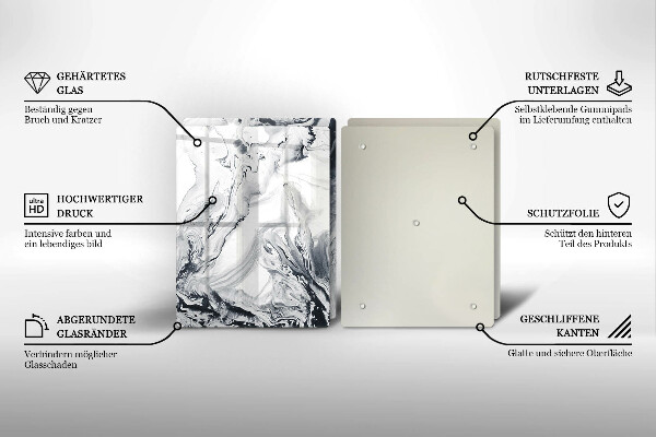 Herdabdeckung Tintenabstraktion