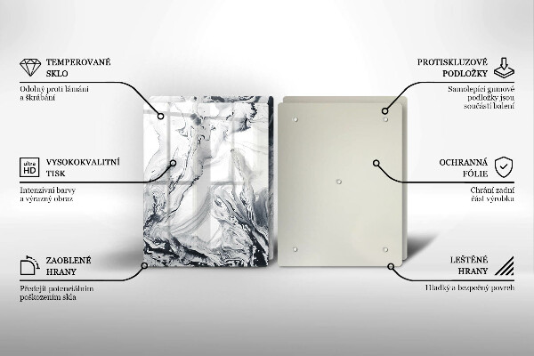 Herdabdeckung Tintenabstraktion